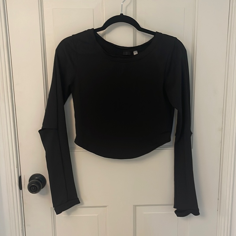 Like New - Free People FP Movement Time Out Long Sleeve Crop Top